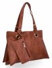 Torebka Damska Shopper Bag firmy Herisson Brązowa